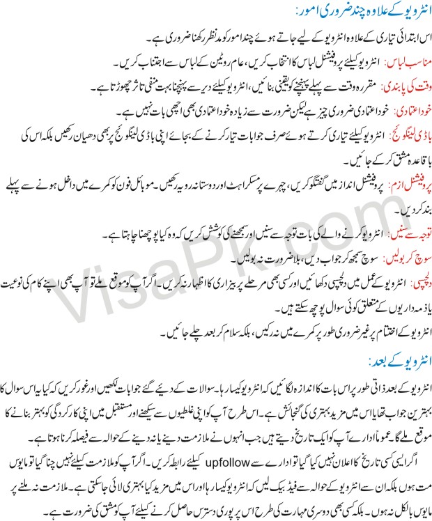 job interview essay